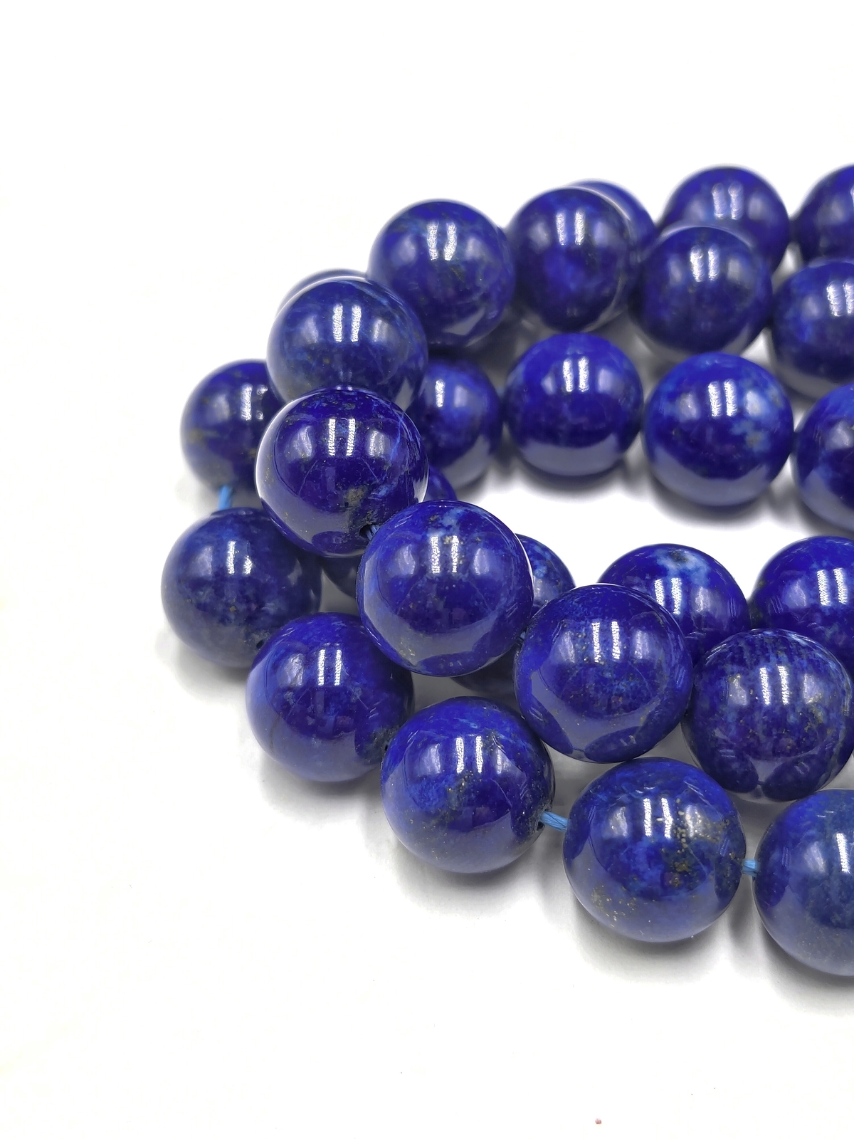 Genuine AAA Lapis Lazuli Smooth Round Beads Size 8mm 10mm 15.5″ Strand