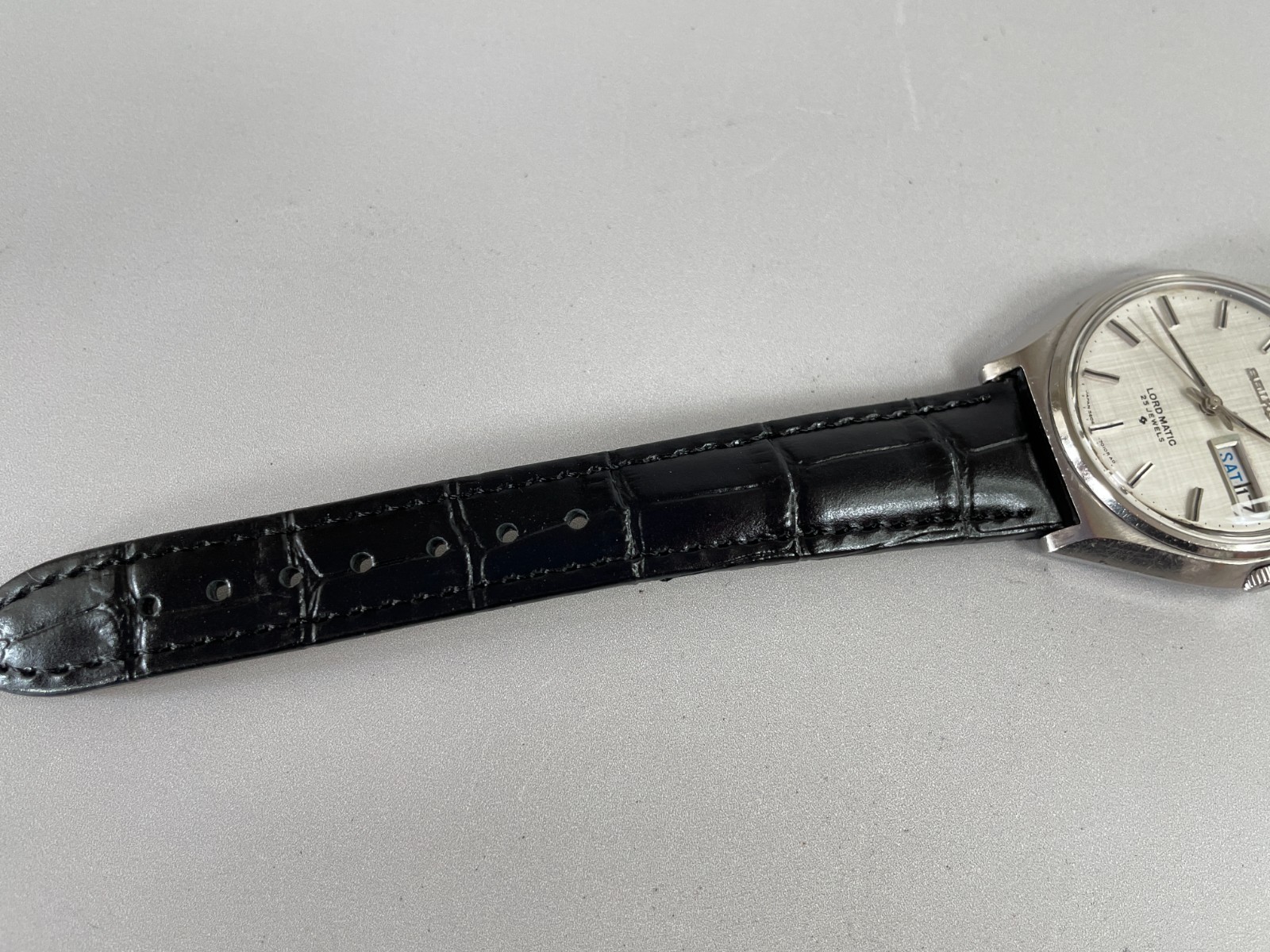 SEIKO LORD MATIC 5606-7010 [US Stock] Vintage 1968 Day Date AT Mens Watch N.Mint