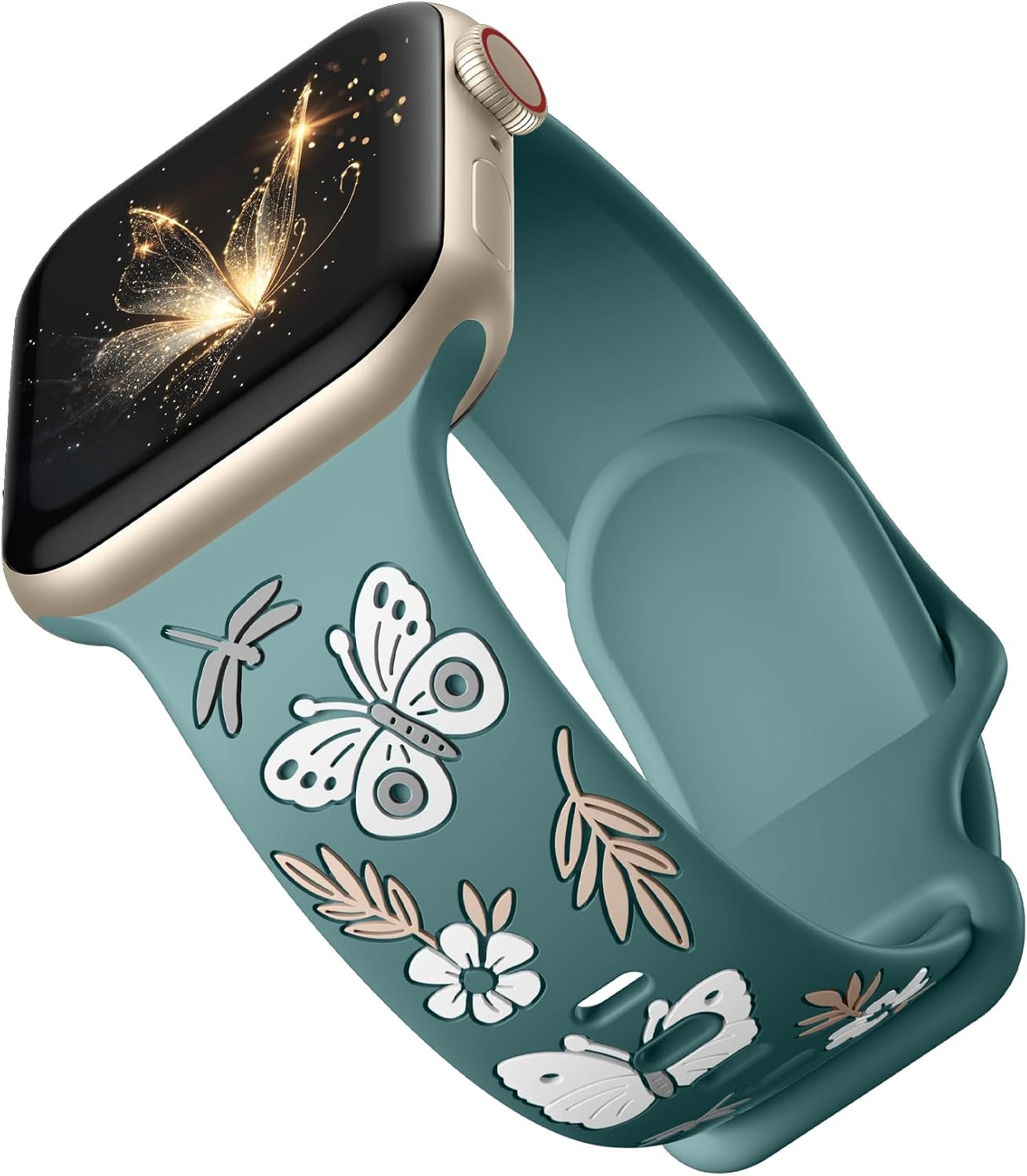 Floral Band Compatible with Apple Watch Band for Women 40Mm 38Mm 41Mm 42Mm 44Mm