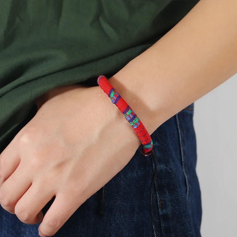 12 Pieces Bohemian Surfer Bracelet Set for Men Women Beach Braided Bracelets Han