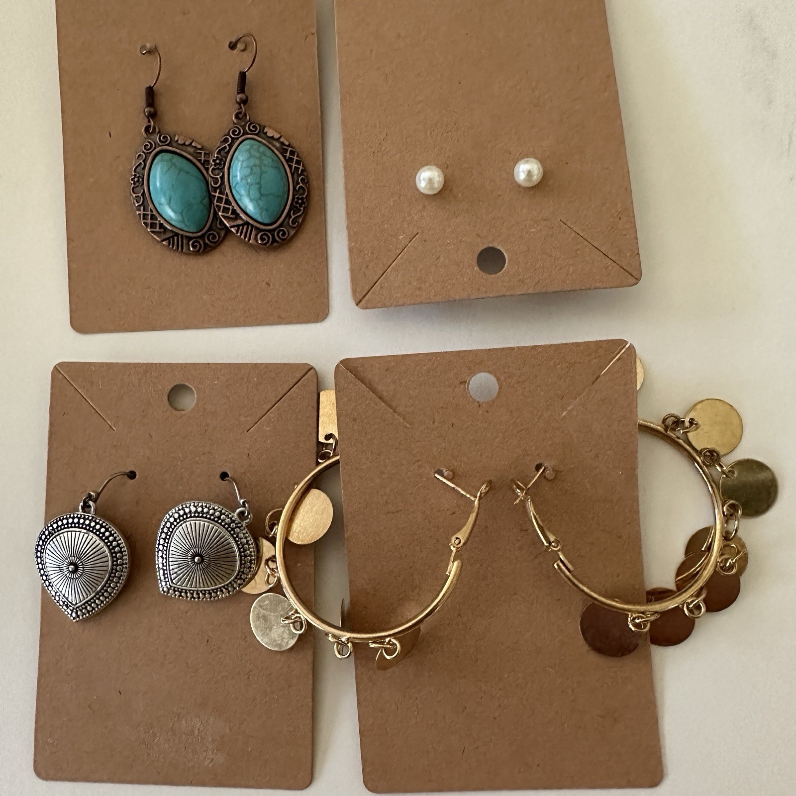 Lot Of 4 Fashion Earrings For Pierced Earrings