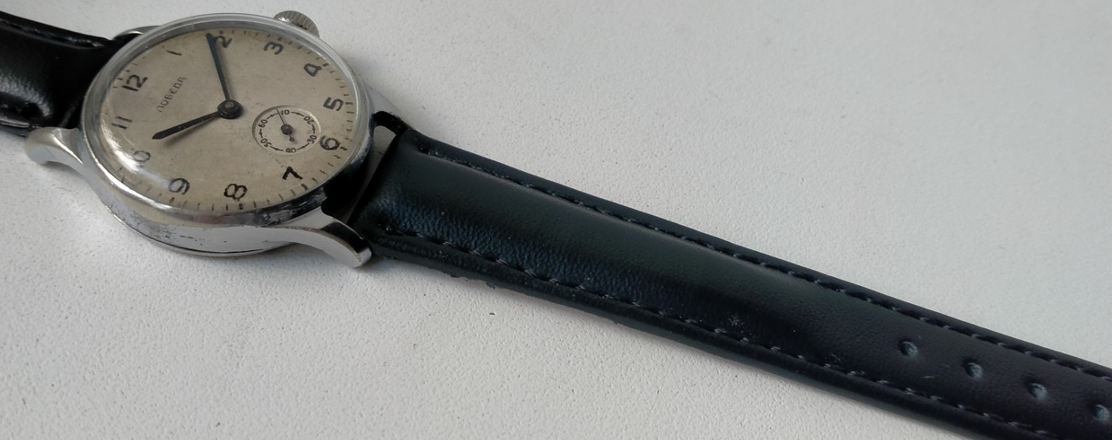Pobeda 2602 Screw-Down Caseback Vintage Original Soviet Watch ChChZ 1955