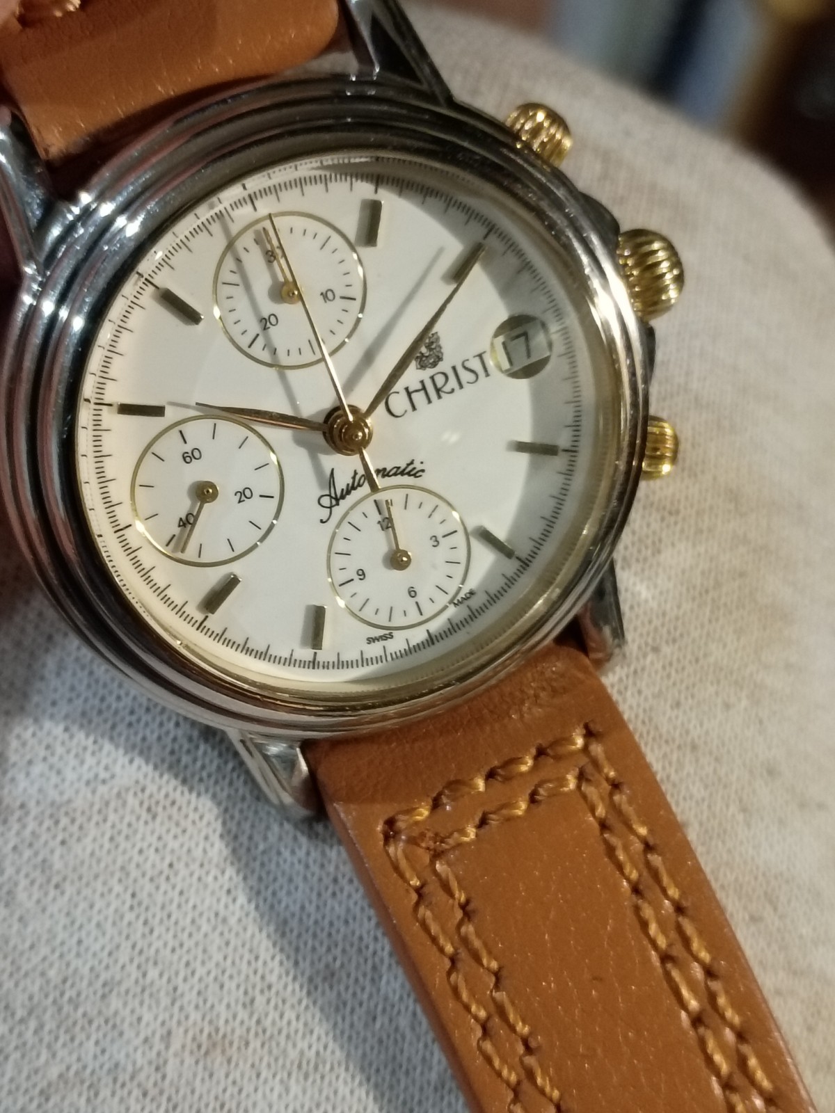 Christ Emotion Valjoux 7750 Chronograph Ref. 3168 Stunning!!!
