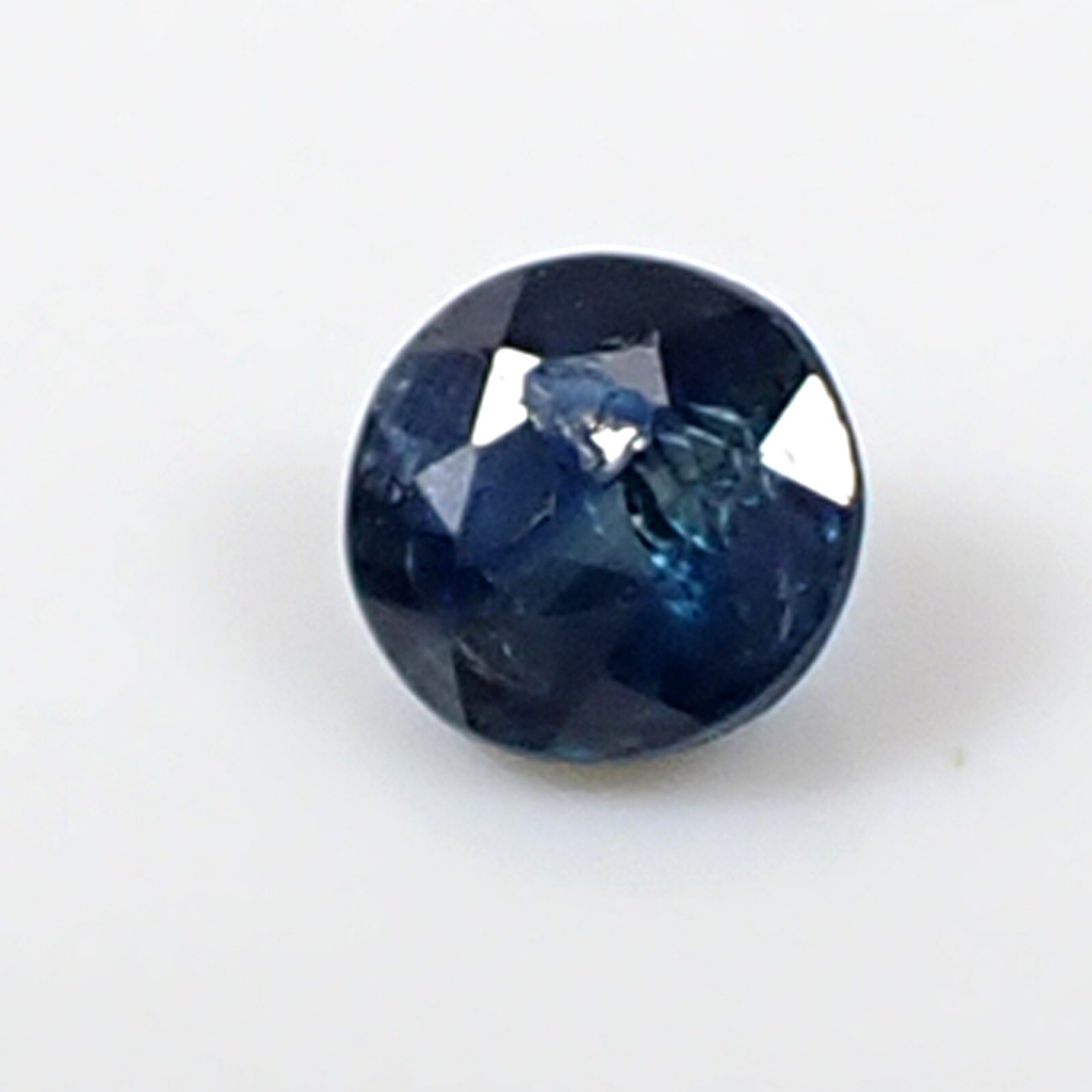 0.38 carat Round 4.10 mm Parti Blue Natural Australian Sapphire Gemstone
