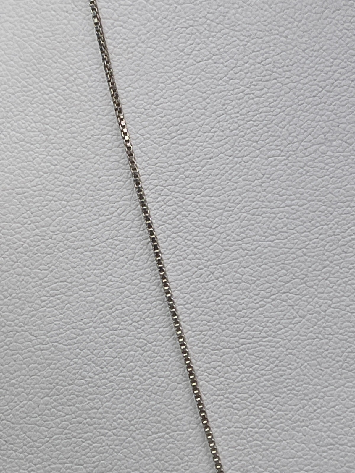 Necklace Sterling Silver Mother Of Pearl Dyed pink Box Chain Makers Mark 925 17”