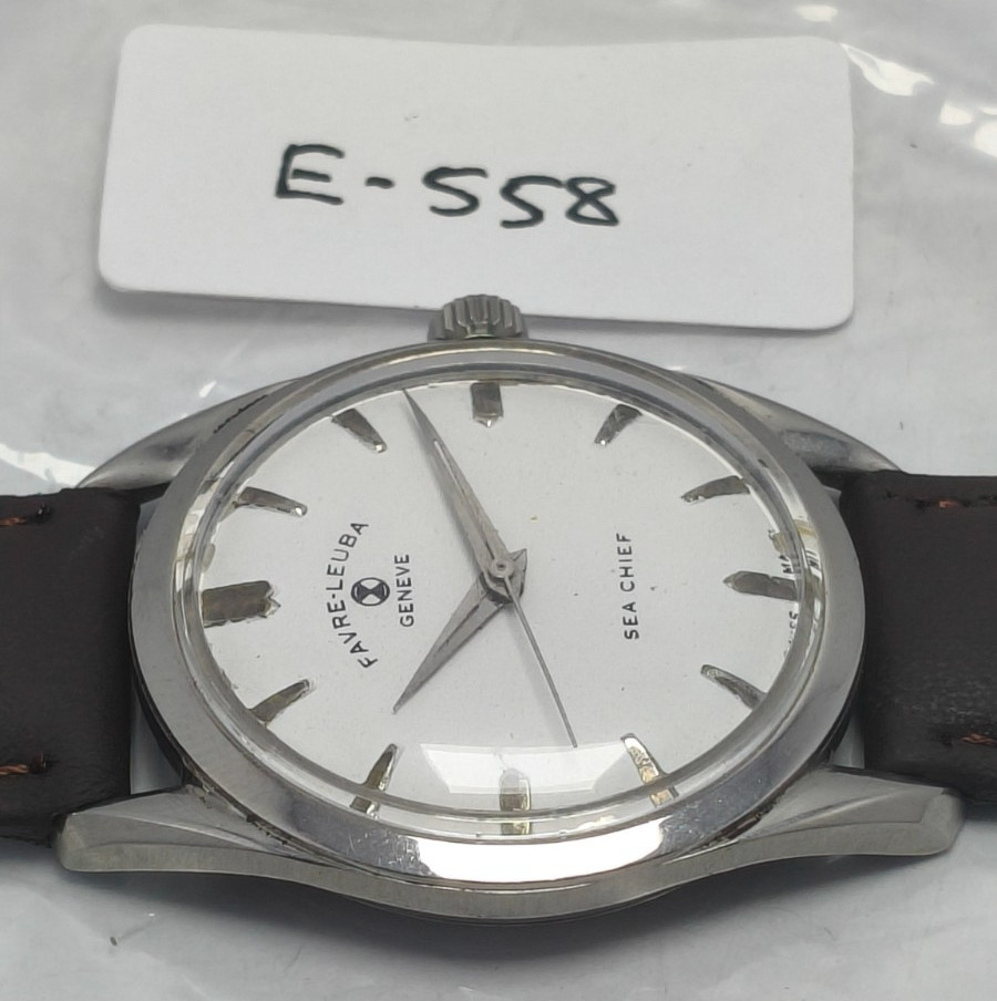 Vintage Favre Leuba Geneve Sea Chief Wrist watch Swiss Made For Men’s