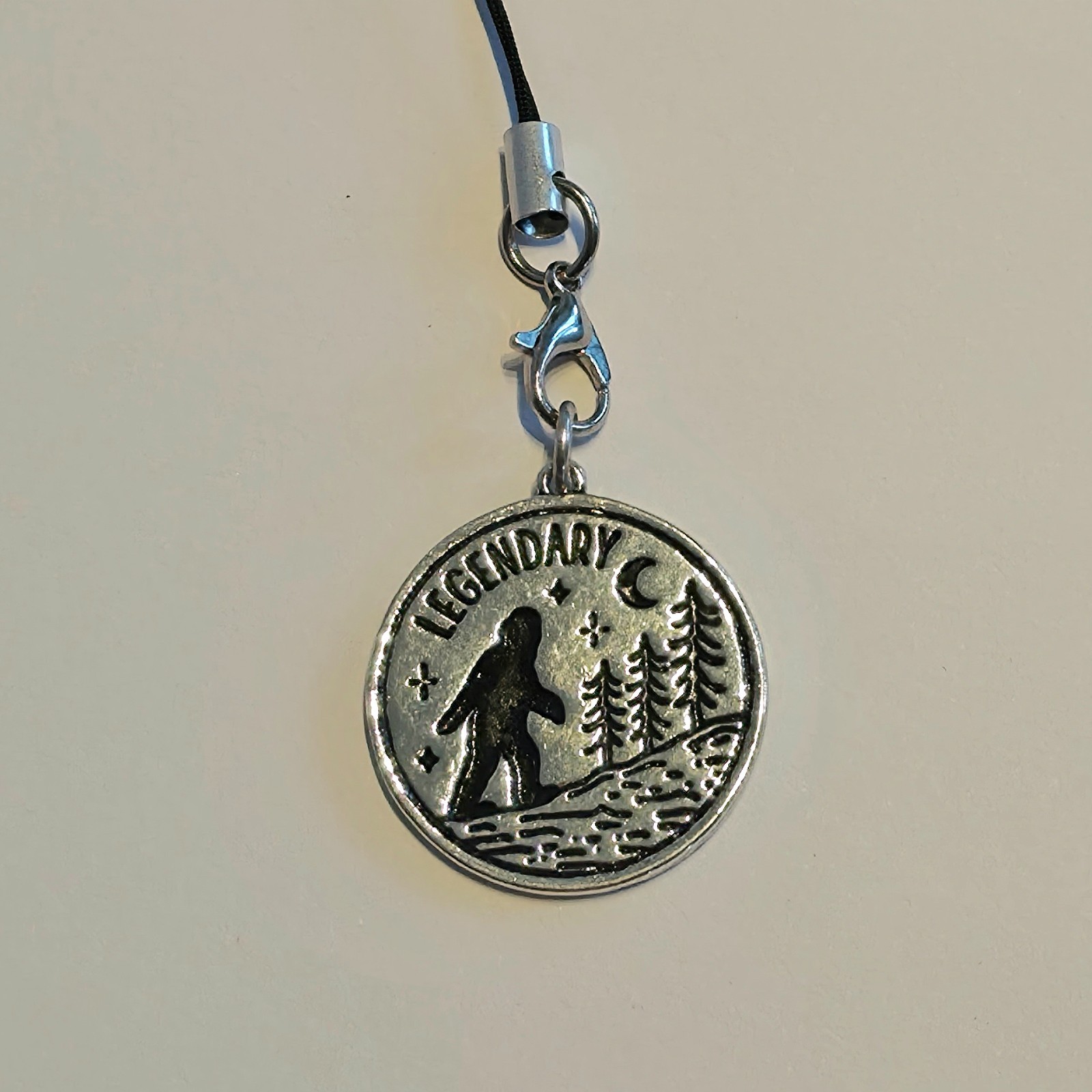 Bigfoot Phone Charm Sasquatch Zipper Pull Legendary Cryptid Token Bag Charm