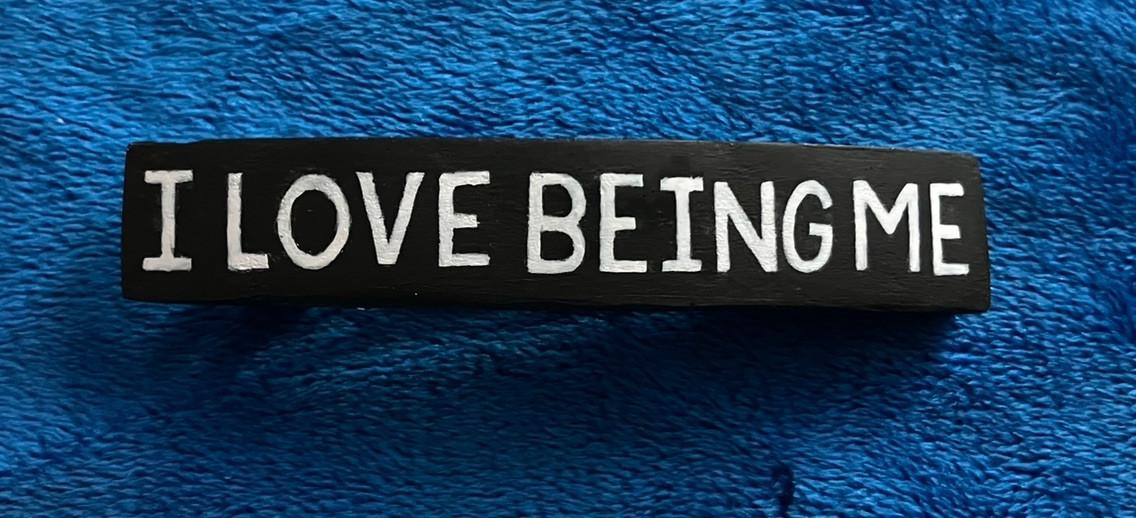 “I Love Being Me” Black Banner Barrette, MiaChavi Geekery