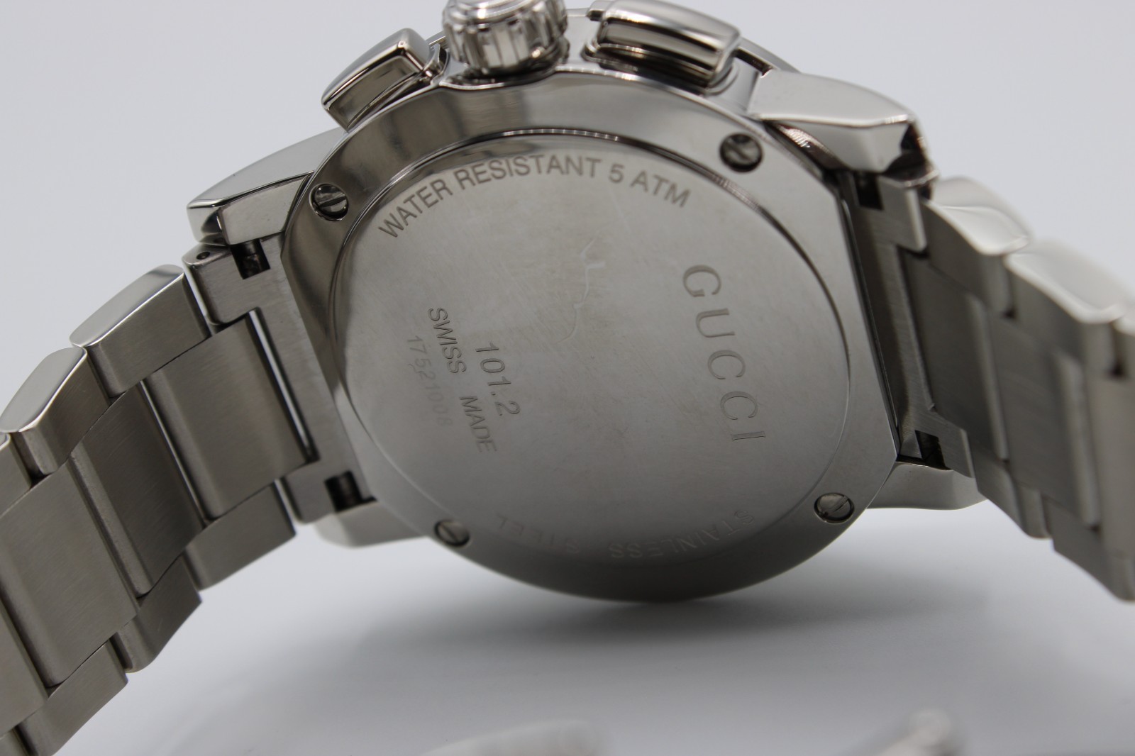 GUCCI G-Chrono YA101204 Stainless Steel Black Dial Men’s Watch 44 mm