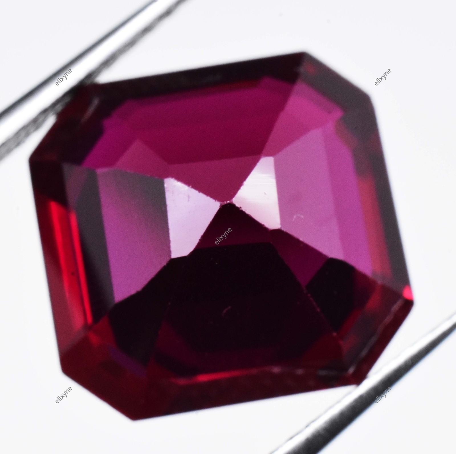 10.95 Ct Natural Mogok Red Painite Emerald Cut Certified Excellent Gemstone