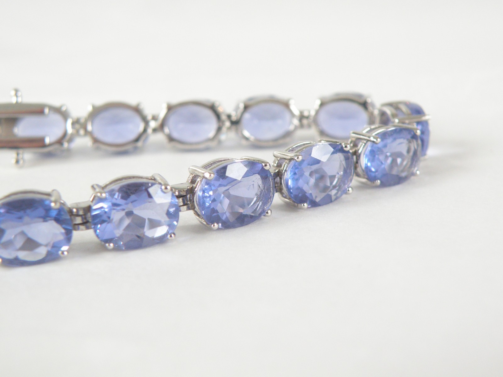 Sterling Silver 925 Treated Color Change Fluorite Tennis Bracelet Fits 7.5