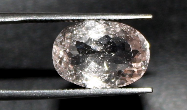 Natural Morganite Gemstone, 16×10 mm Faceted Oval Pink Loose Stone For Jewellery