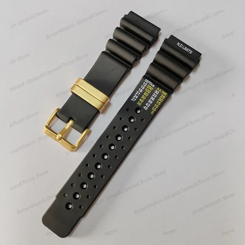20mm 22mm 24mm Diver Silicone Watch Band Sport Strap for Seiko Casio