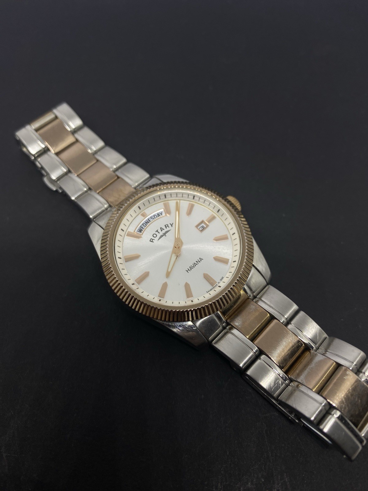 Rotary Havana Two Tone Rose Gold Men’s Watch GB02662/06