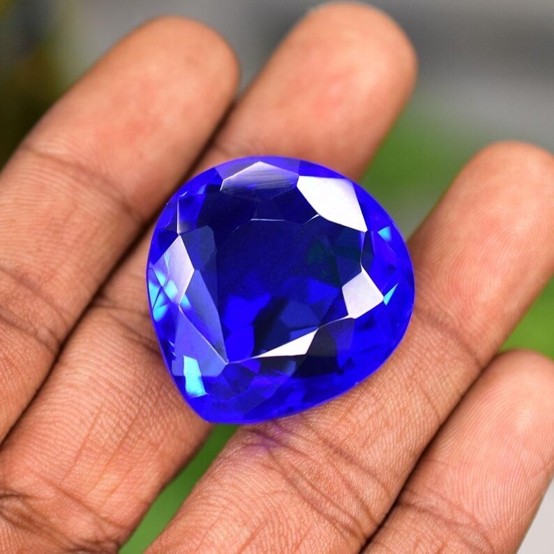 Natural Blue Tanzanite 89.56 Ct Pear Cut Jewelry Making Stone AAA