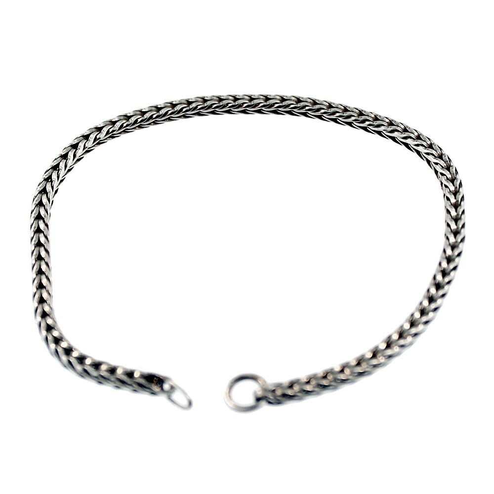 Trollbeads Original Foxtail 15219 Bracelet Silver 7.5 (6.5 actual) inch :1