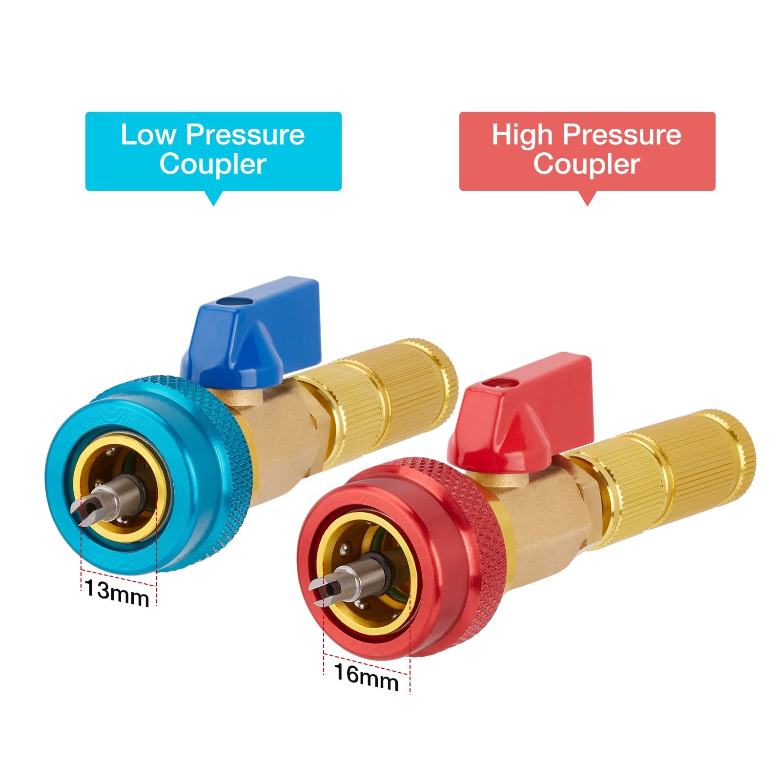 Wadeo R134A Valve Core Quick Remover Installer Tool Set – Ac High Pressure
