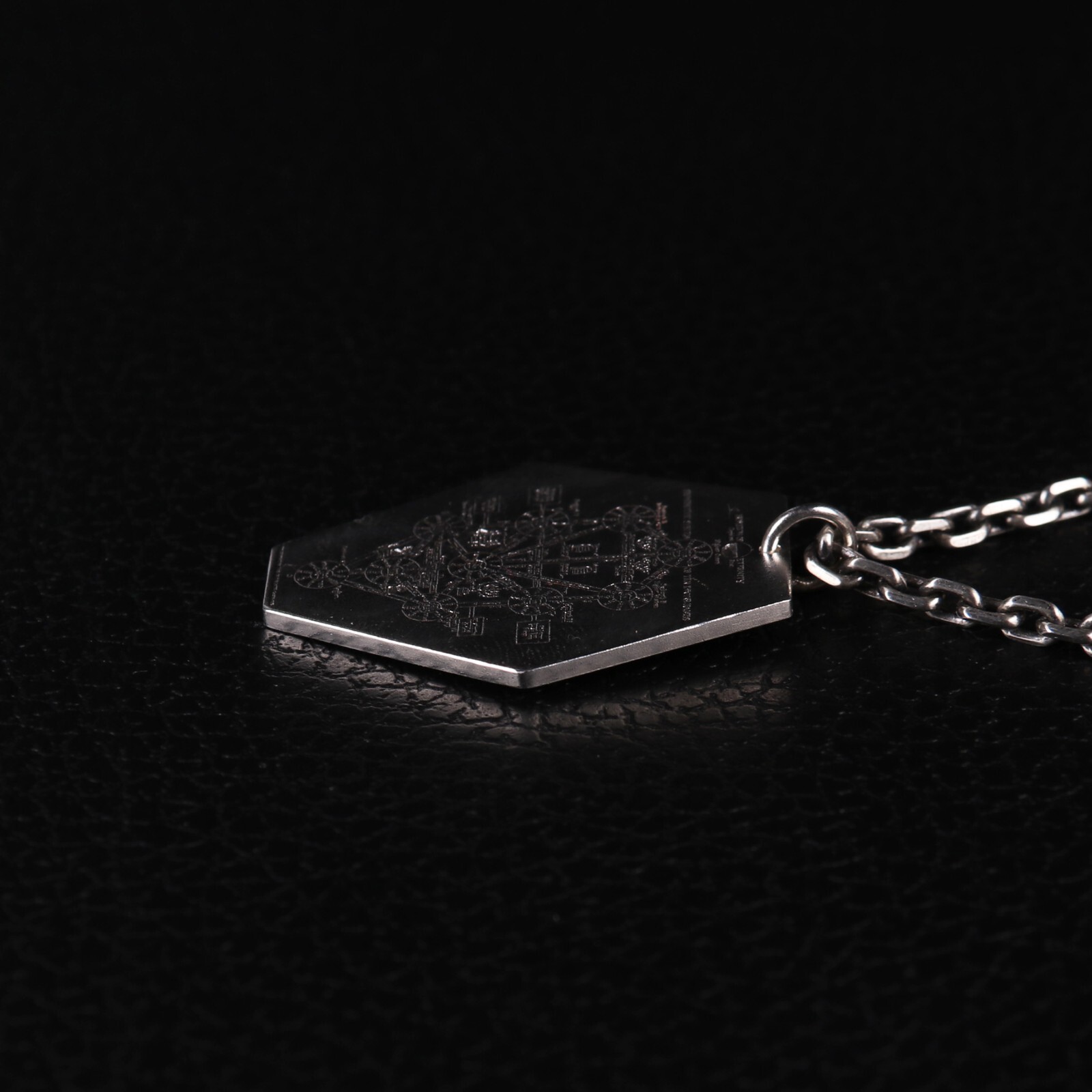 990 Sterling Silver Neon Genesis Evangelion Dead Sea Scrolls Necklace Pendant