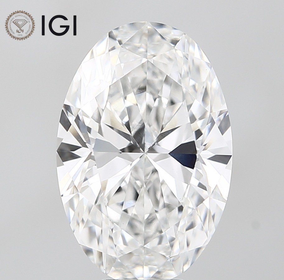 IGI Certified Lab Grown CVD Diamond OVAL 0.50 Ct D Color VVS2 Clarity Stone