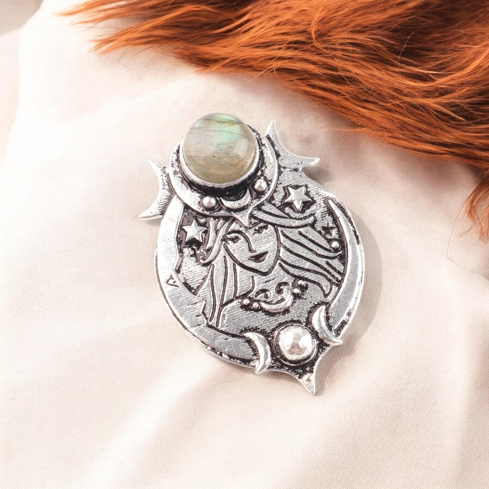 Daughters Day Sale Sterling Silver Labradorite Gemstone Wedding Pendant Jewelry