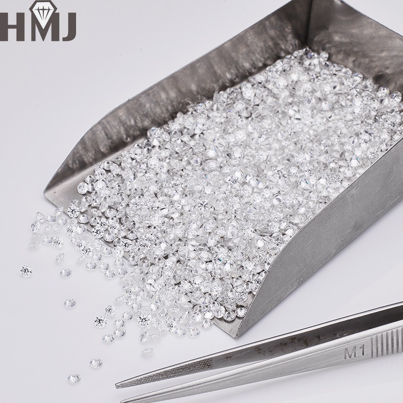 0.8~5.0mm 1ct Loose D White Color Moissanite VVS1 Round Gemstone Jewelry Stone