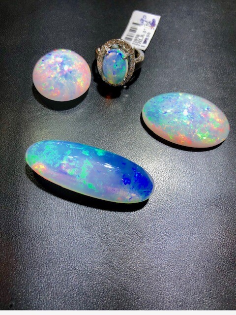 Heavy SS 10 SOLID Natural Australian Black Red Opal Men’s ring Signet SEE VIDEO