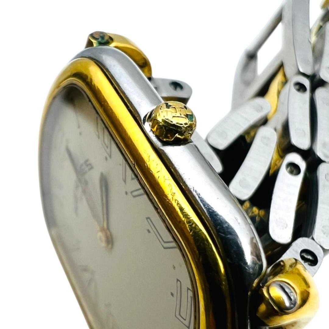 HERMES Vintage Rally Watch H-Belt Quartz Logo