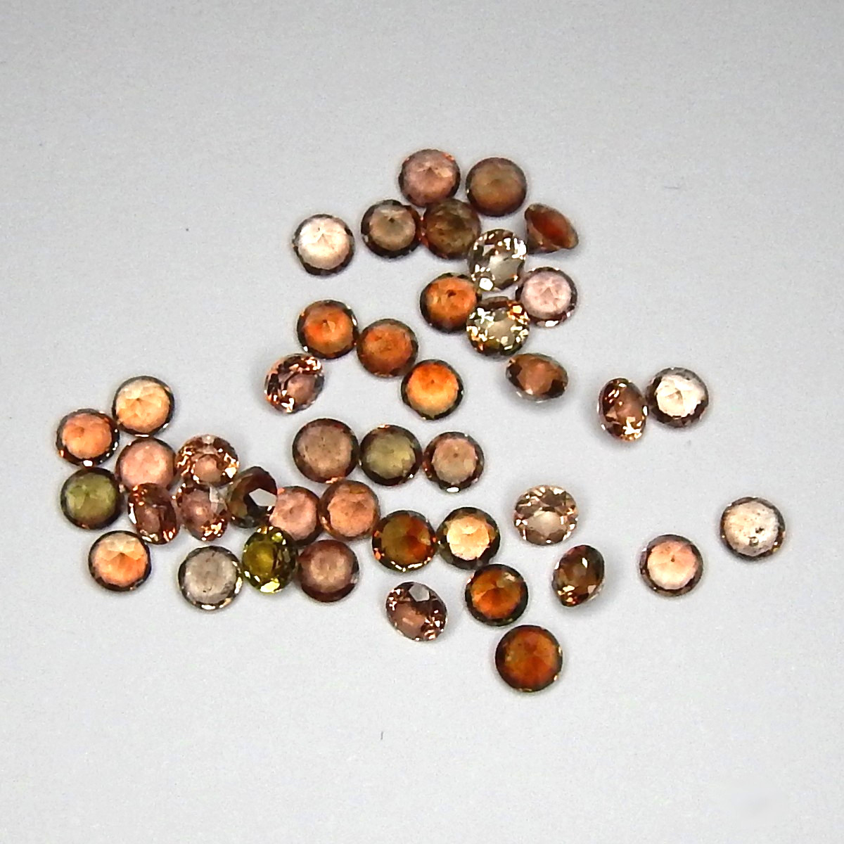 Lot of 10 Andalusite Pleochroic Flash Natural Mined Unheated 3mm Faceted Round