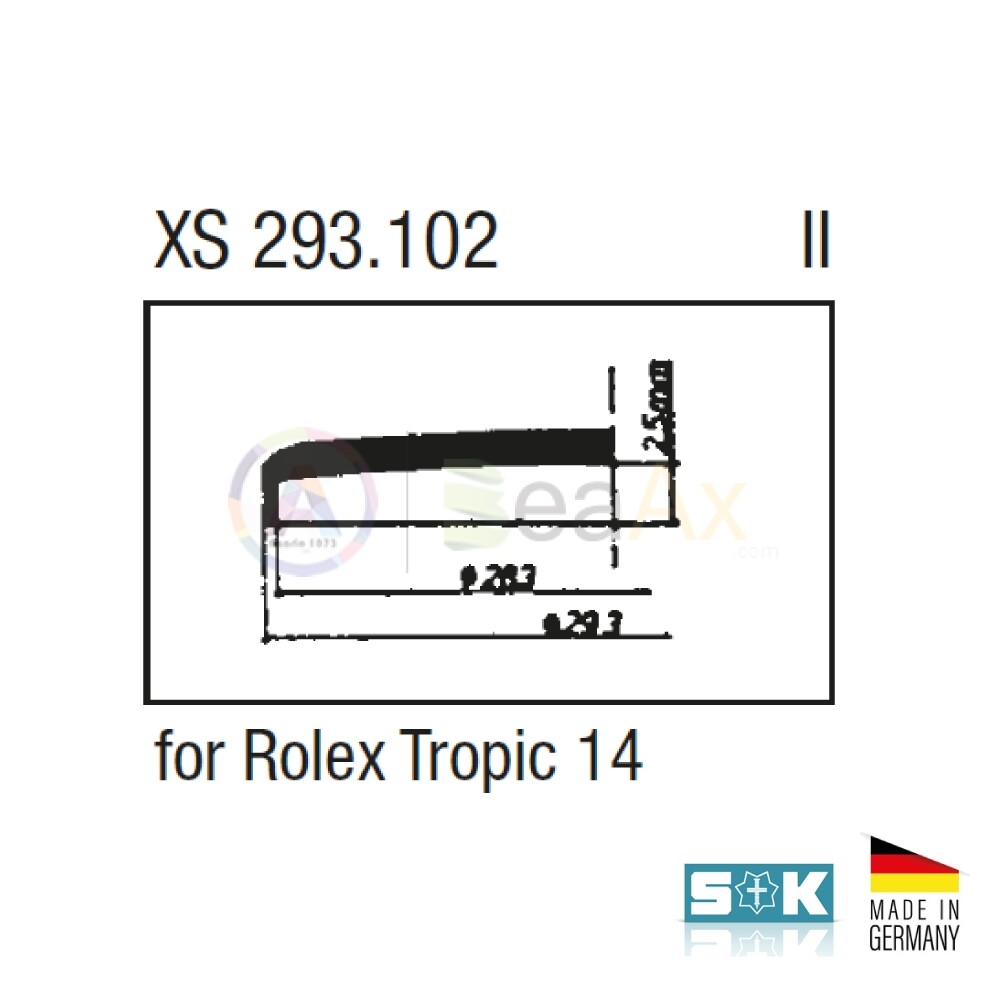 Rolex Tropic #14 Sternkreuz Made Germany Compatible Exhausted Plastic Glass