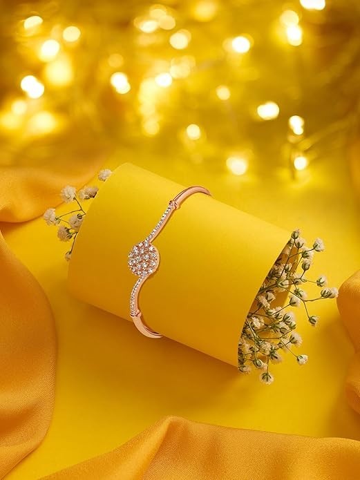 Modern Indian Bracelet Gold Tone Crystal Adjustable Fashion Jewelry Gift