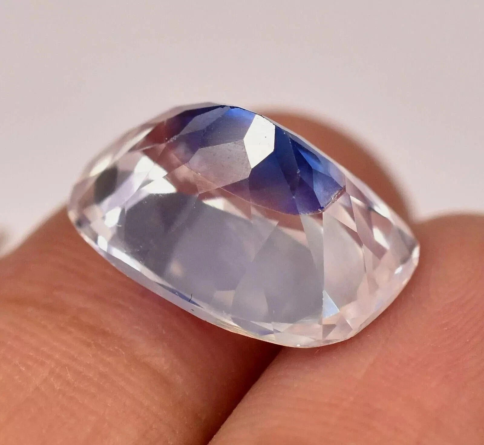 9.50 Ct Natural Pitambari Bi-Color Sapphire Cushion Cut Certified Gemstone