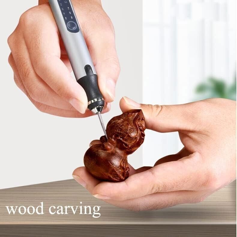 Cordless USB-Rechargeable Mini Electric Engraving Pen with 33 Bits – DIY Tool