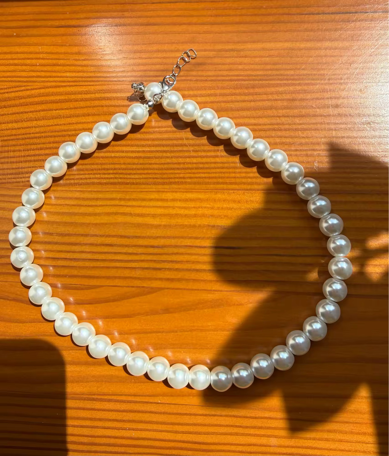 Pearl Tassel Pendant Necklace For Women Bridal Choker Strand Beaded Chain Look