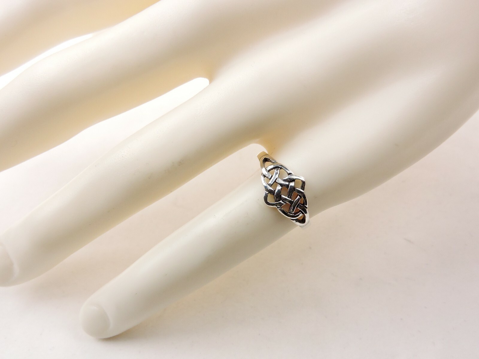 Sterling Silver Celtic Weave Ring – Free Gift Packaging