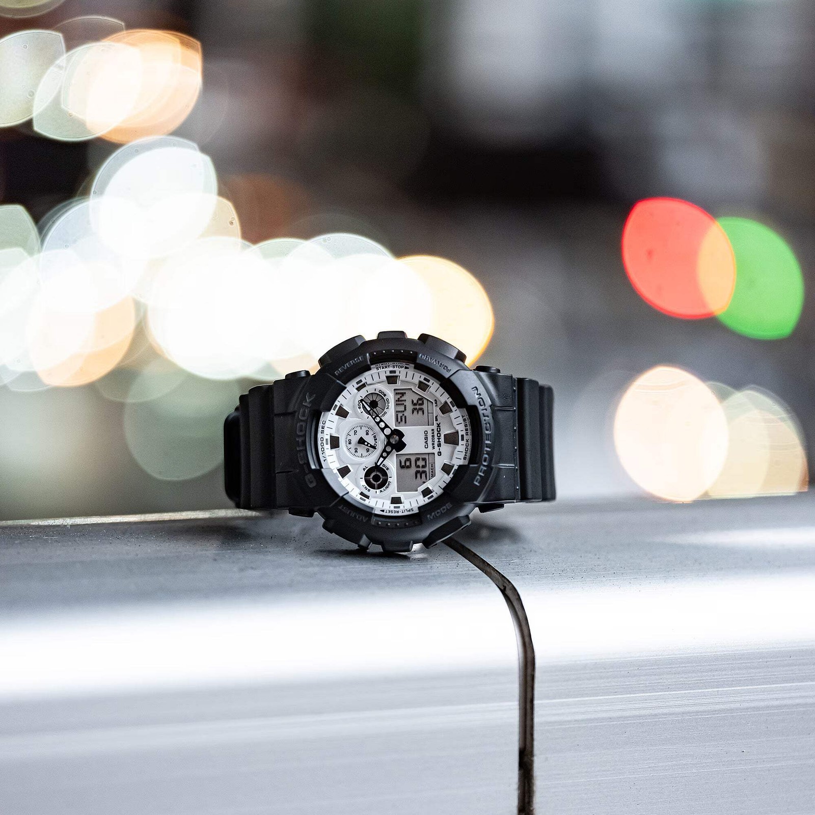 CASIO G-SHOCK GA-100WD-1A GA100WD-1A WHITE DIAL MEN’S WATCH