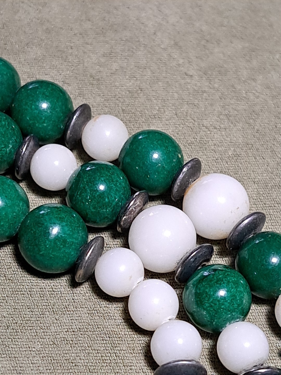 Vintage Mid 20th Century Gemstone 32″ Necklace