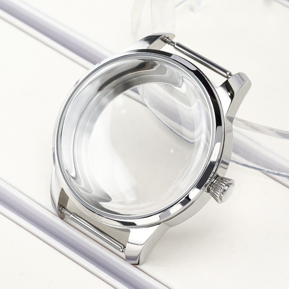 40.6mm Polished 316L Watch Case For Seiko NH34 NH35 NH36 NH38