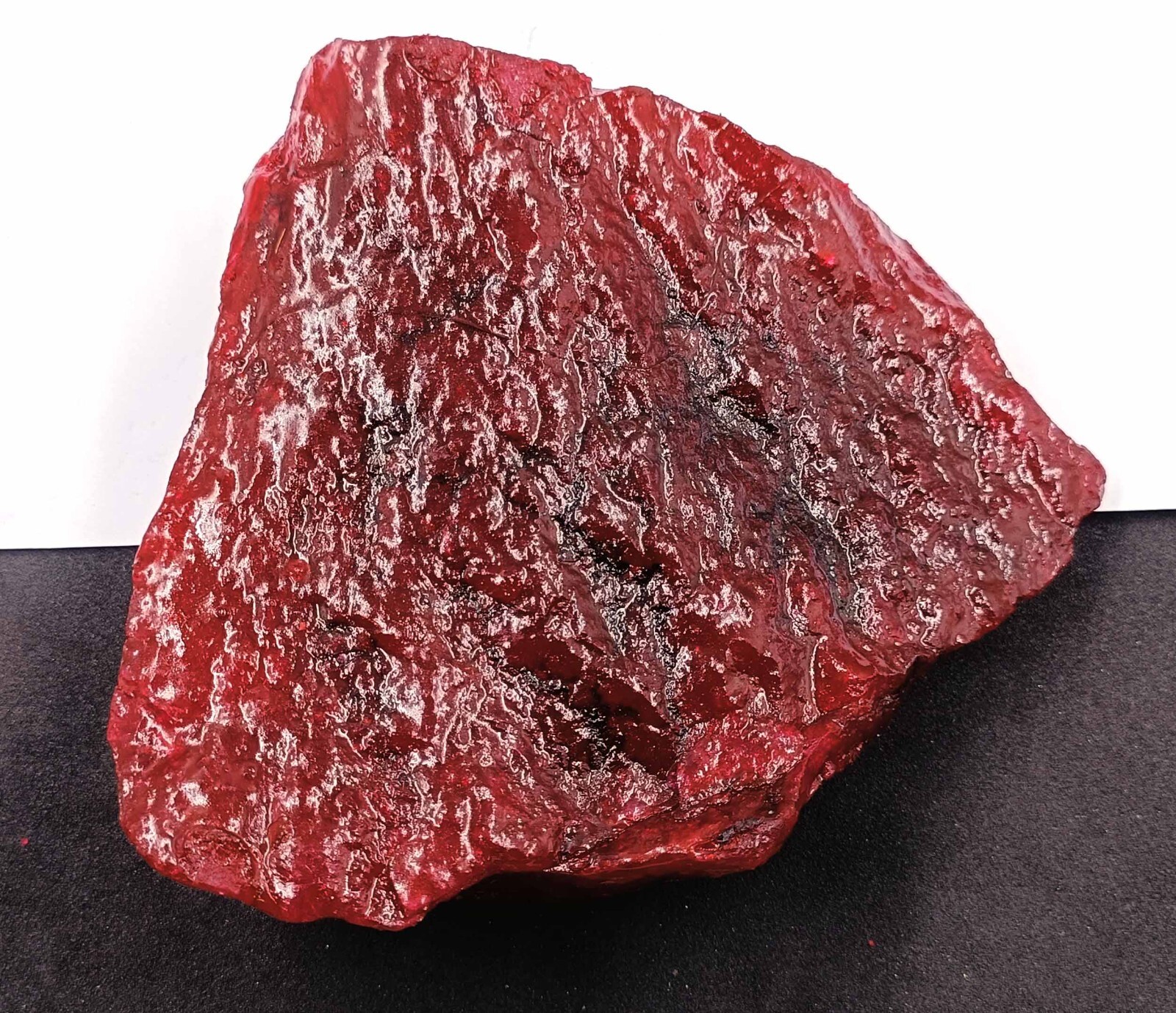 DYED NATURAL CERTIFIED 4195 CT AFRICAN ROUGH RED RUBY EARTH MINED GEMSTONE KKO
