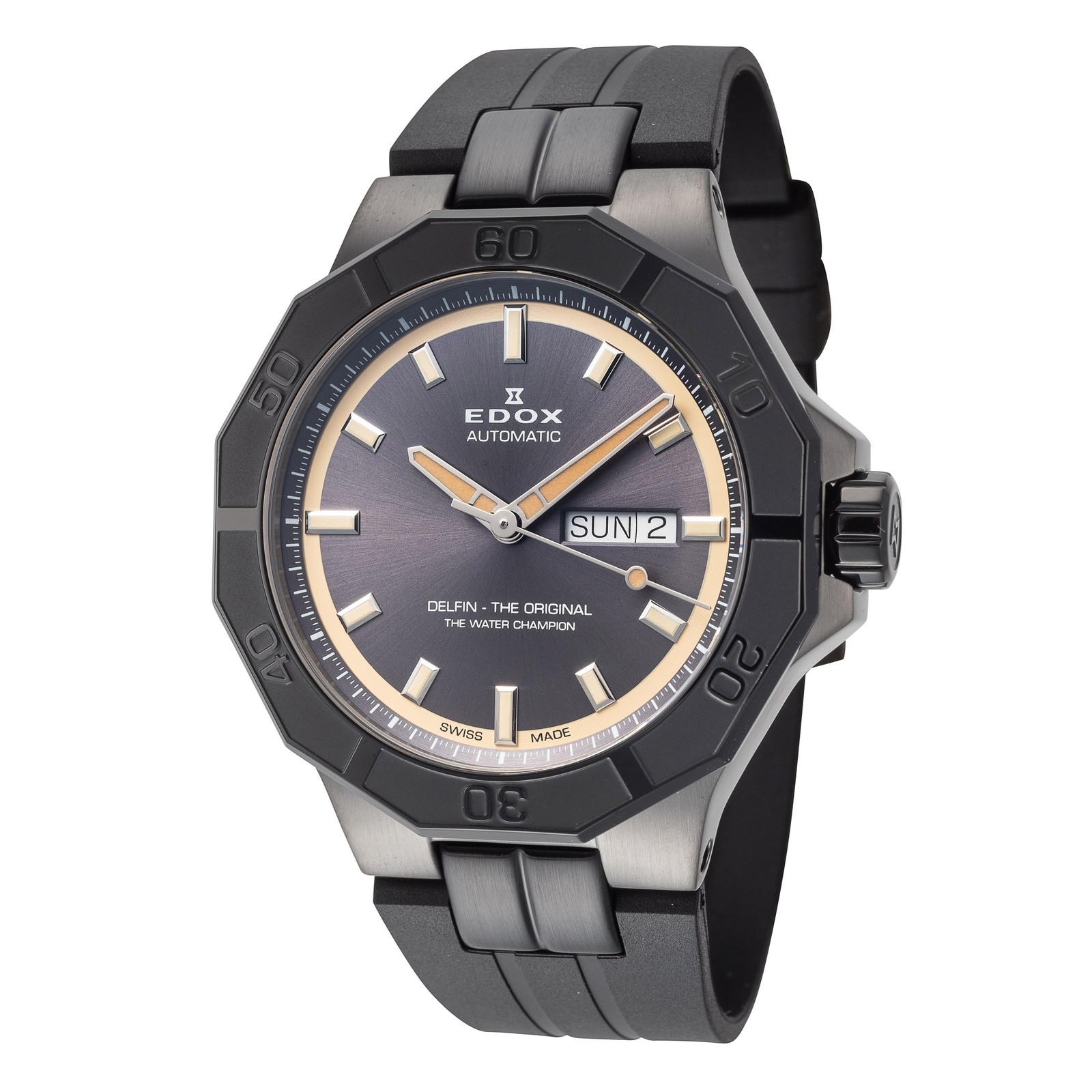 Edox Men’s Delfin The Original 43mm Automatic Watch 88008-37GNCA-GBEI