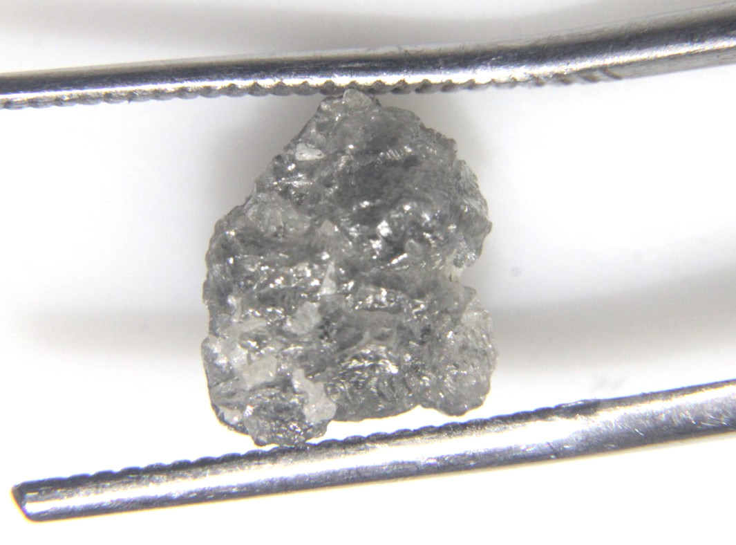 3.90CTS/1 PIECE RAW UNCUT GREY FLAT ROUGH DIAMOND 11.09×10.04×4.55 MM