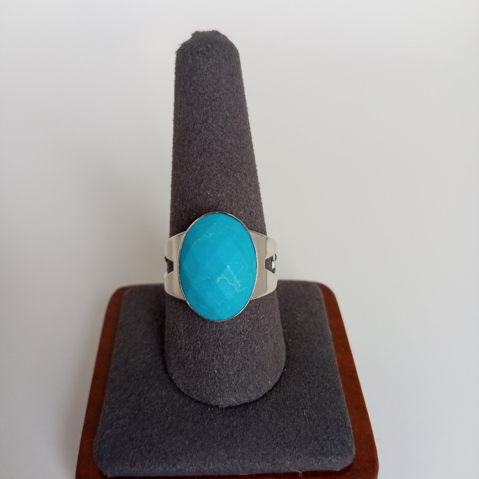 Mens Mine Finds by Jay King DTR Sterling Silver Turquoise Ring Size 10