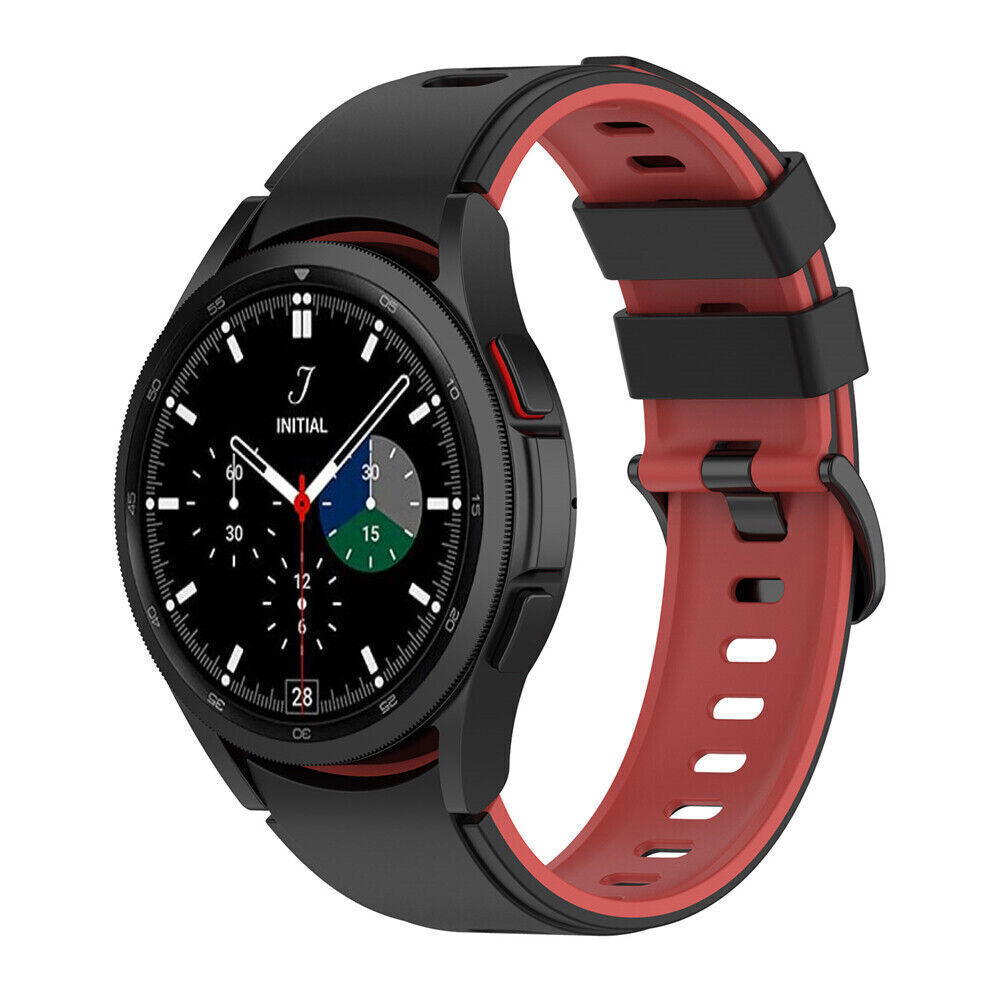 For Samsung Galaxy Watch 4/5/6 40 44 Classic 42 46 47 Silicone Sport Band Strap