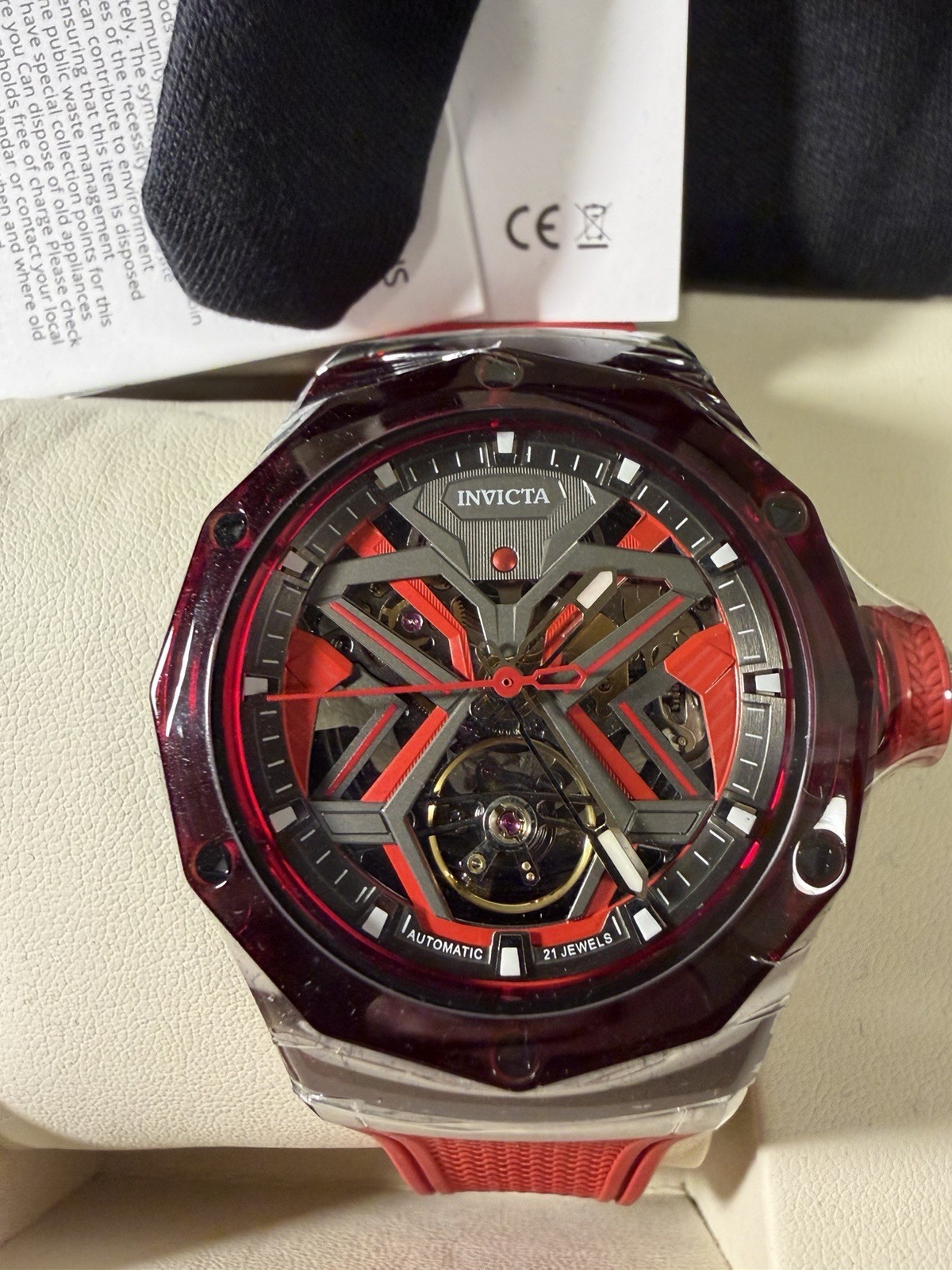 69542 – Invicta Celestial Orbitha Automatic Men’s Watch w/ Skeleton Dial – 45mm,