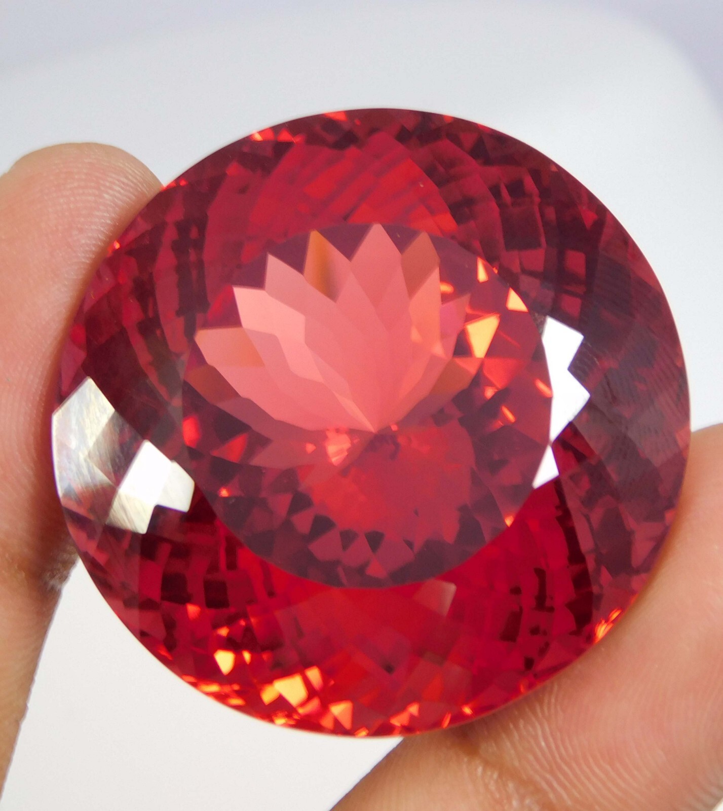 Natural Certified 260 Carat Padparadscha Sapphire Diamond Cut Loose Gemstone