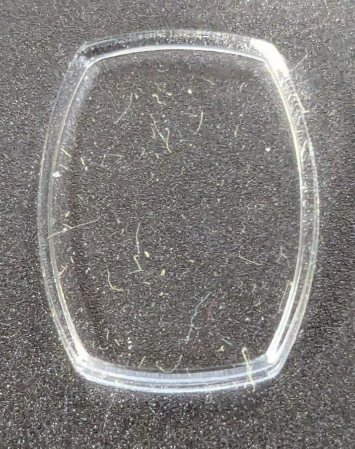 NOS Acrylic Watch Crystal for Hamilton Ladies 8083 14.0mm x 10.8mm