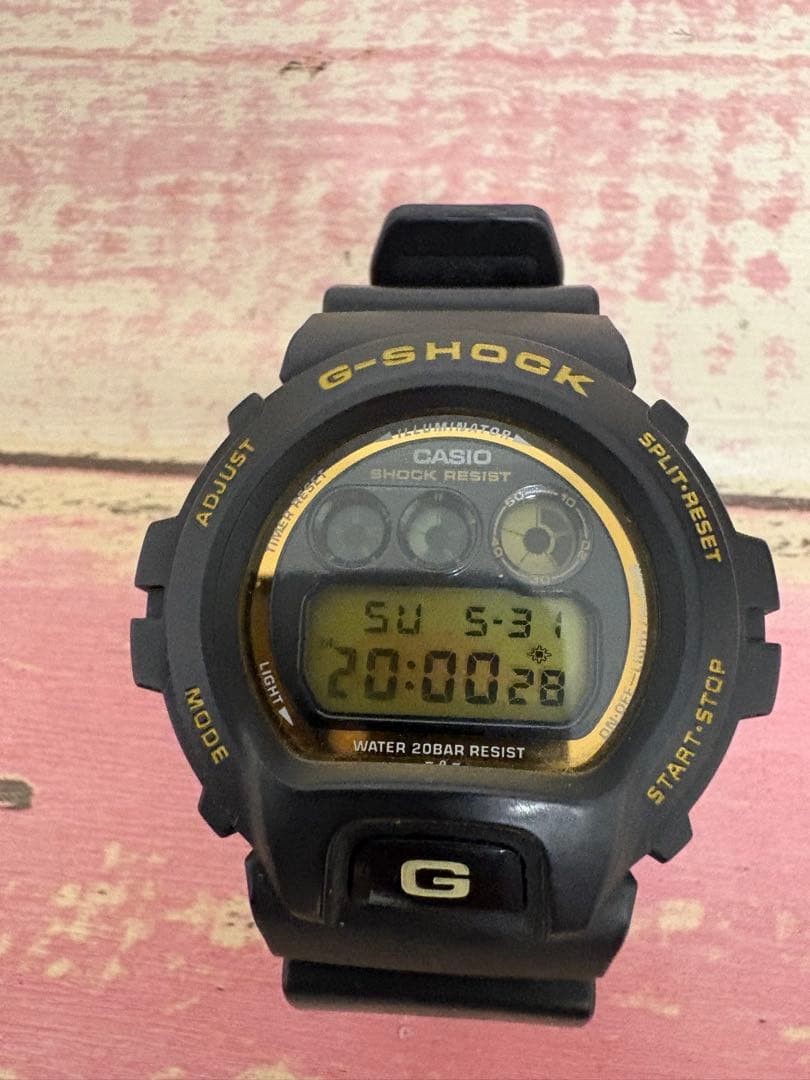 CASIO G-SHOCK DW-069 Main body Black Gold Genbu Working item