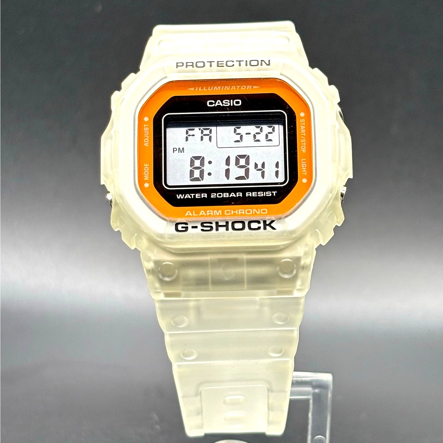 Casio G-Shock DW-5600LS-7 Color Skeleton Series Digital Translucent Watch NIB