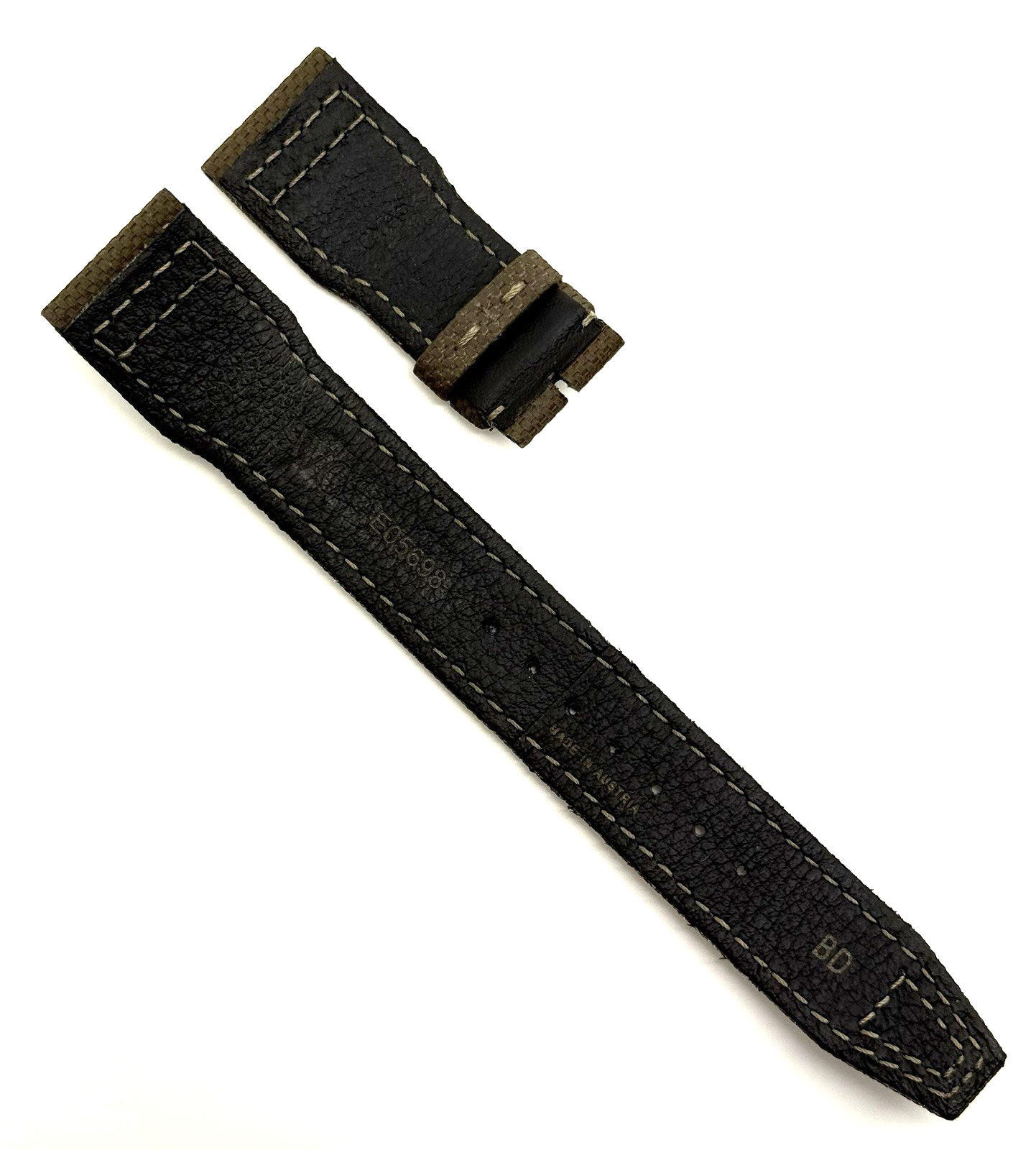 IWC 21mm x 18mm Green Calfskin Leather Watch Strap Band E05698 Authentic OEM