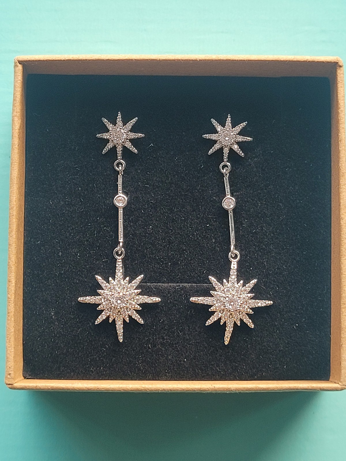 Catherine Princess of Wales Royal Replica Tsar starburst Drop earrings