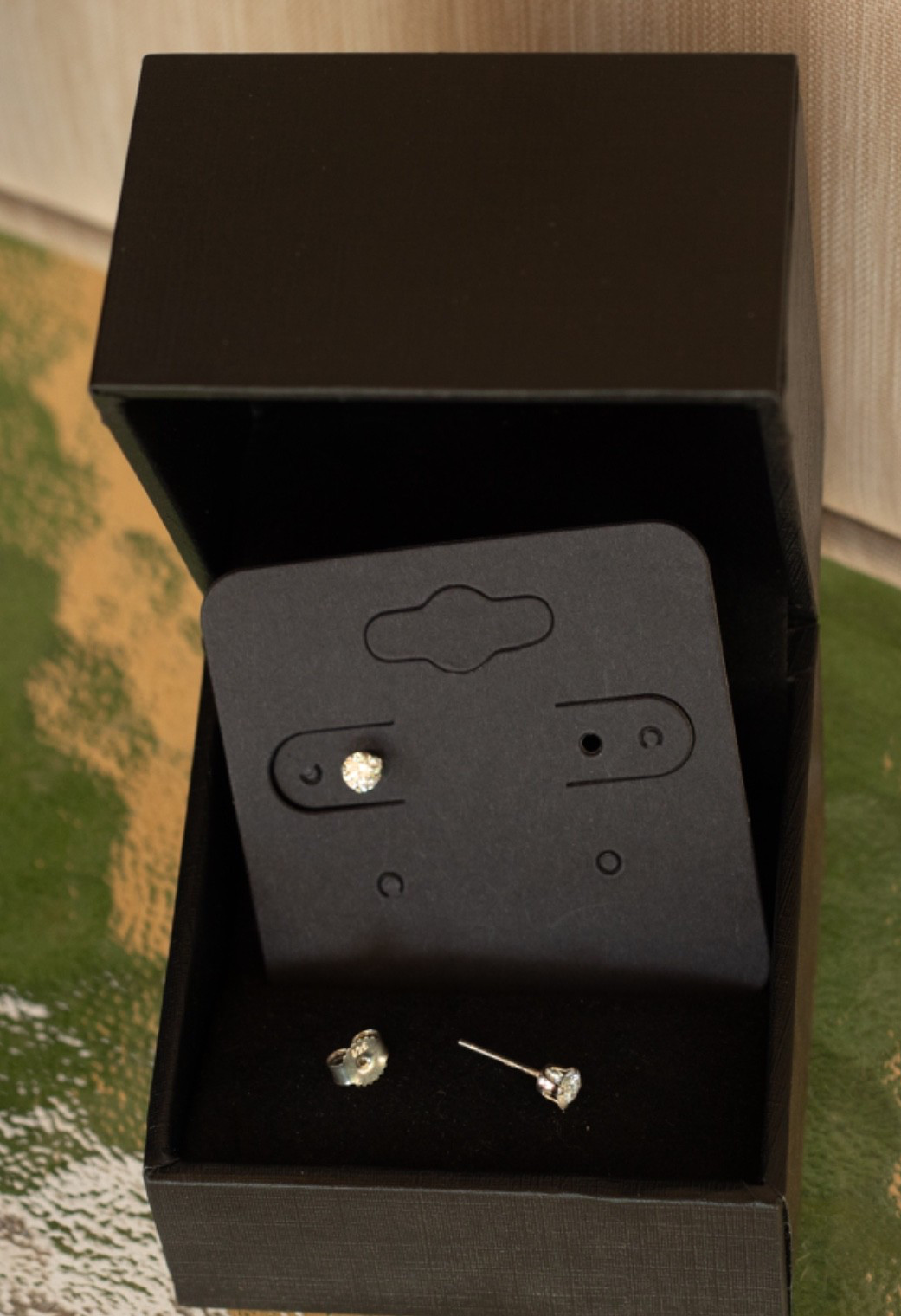 0.38CTW, 3.60mm, Lab-Grown Diamond Stud Earrings. 925 Sterling Silver. (47).